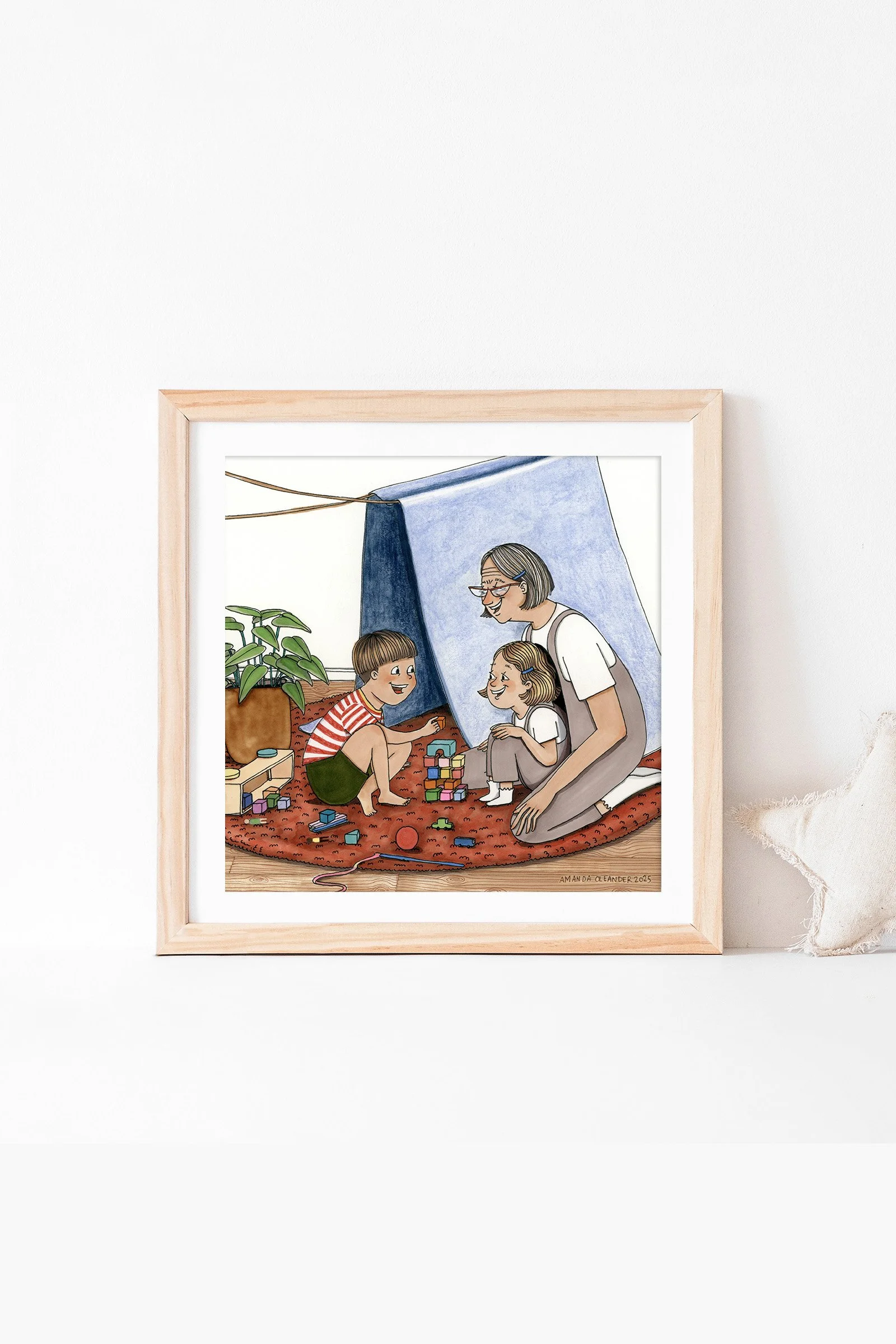 Abue's Inner Child art print by Amanda Oleander. — AMANDA OLEANDER